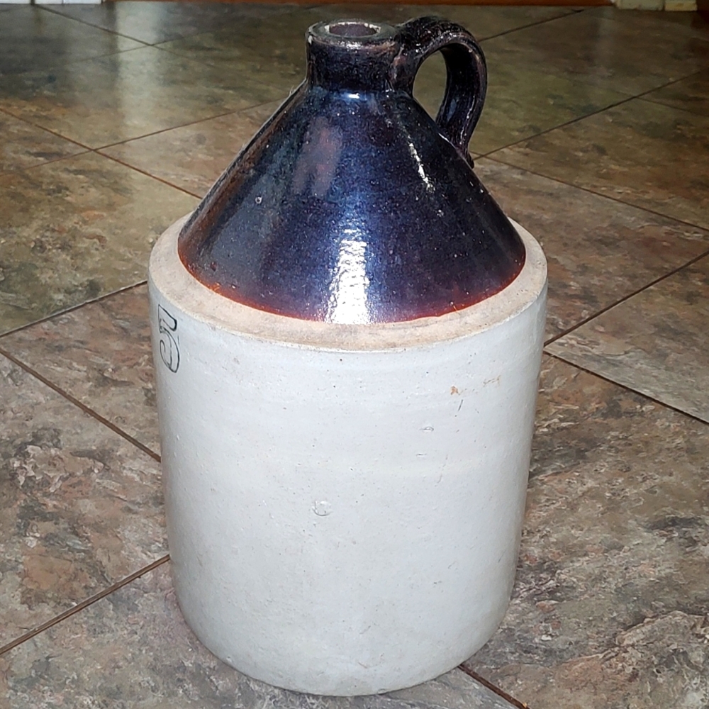 Vintage Stoneware 5 gallon whiskey jug